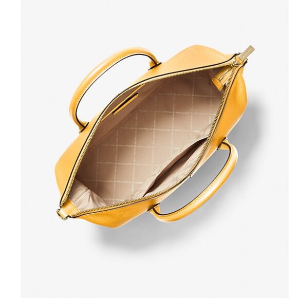 Michael Kors Hyde Pebbled Leather Satchel (NWT) - Picture 2 of 12